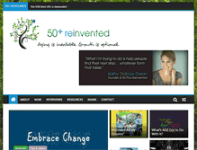 Tablet Screenshot of 50plusreinvented.com